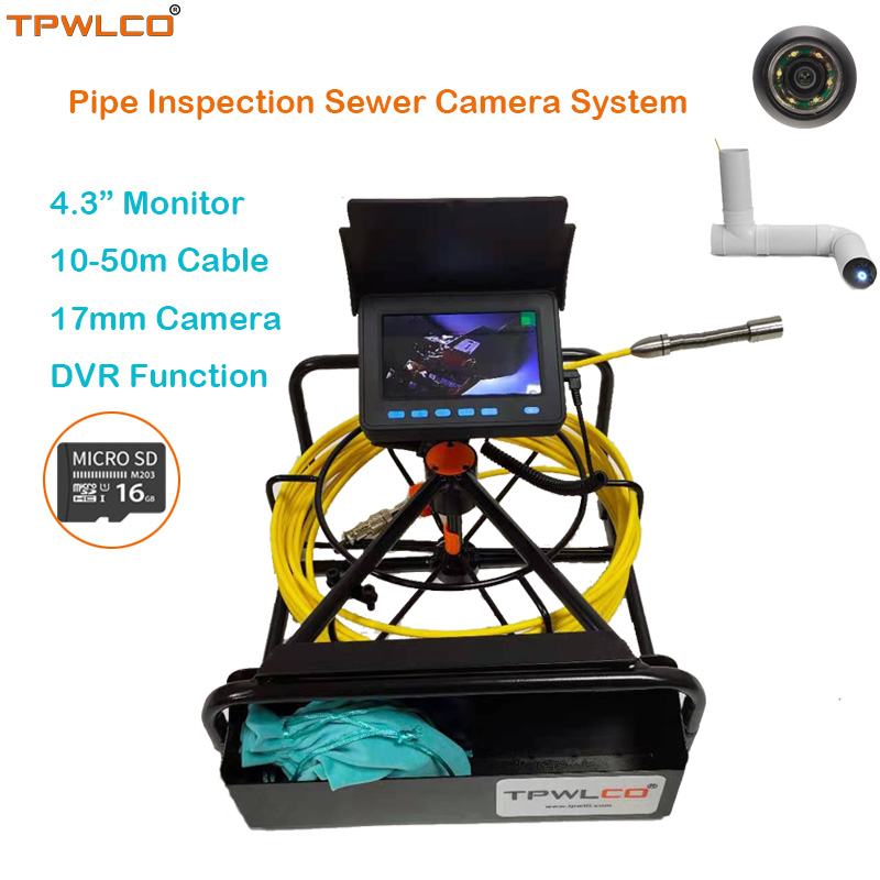 Underwater Inspection Camera 50M - System inspekcji rur wodoodporny z ekranem
