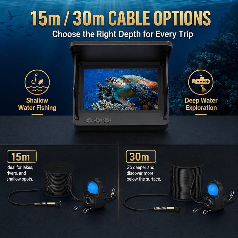 Kamera podwodna do lokalizacji – Underwater Fishing Camera 4K recenzja i cena
