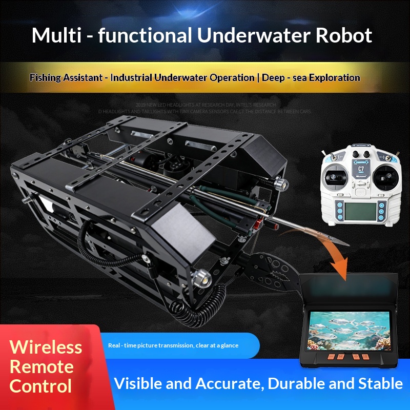 Podwodny robot wędkarski z wiz – Underwater Drone With Robotic Arm recenzja i cena
