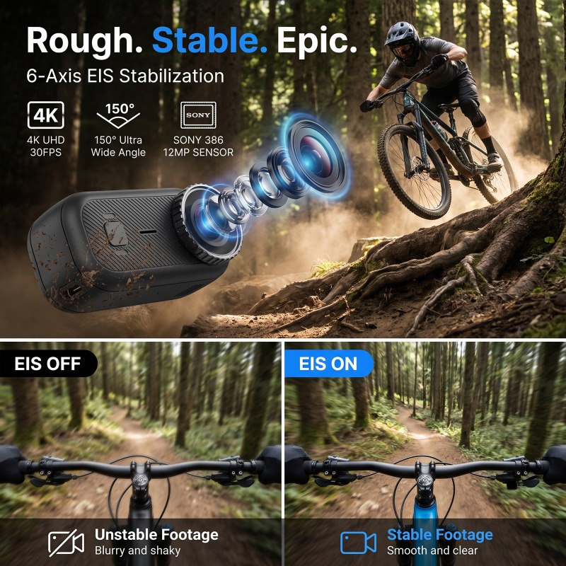 Kamera sportowa APEX Action 4K – Underwater Fishing Camera 4K recenzja i cena