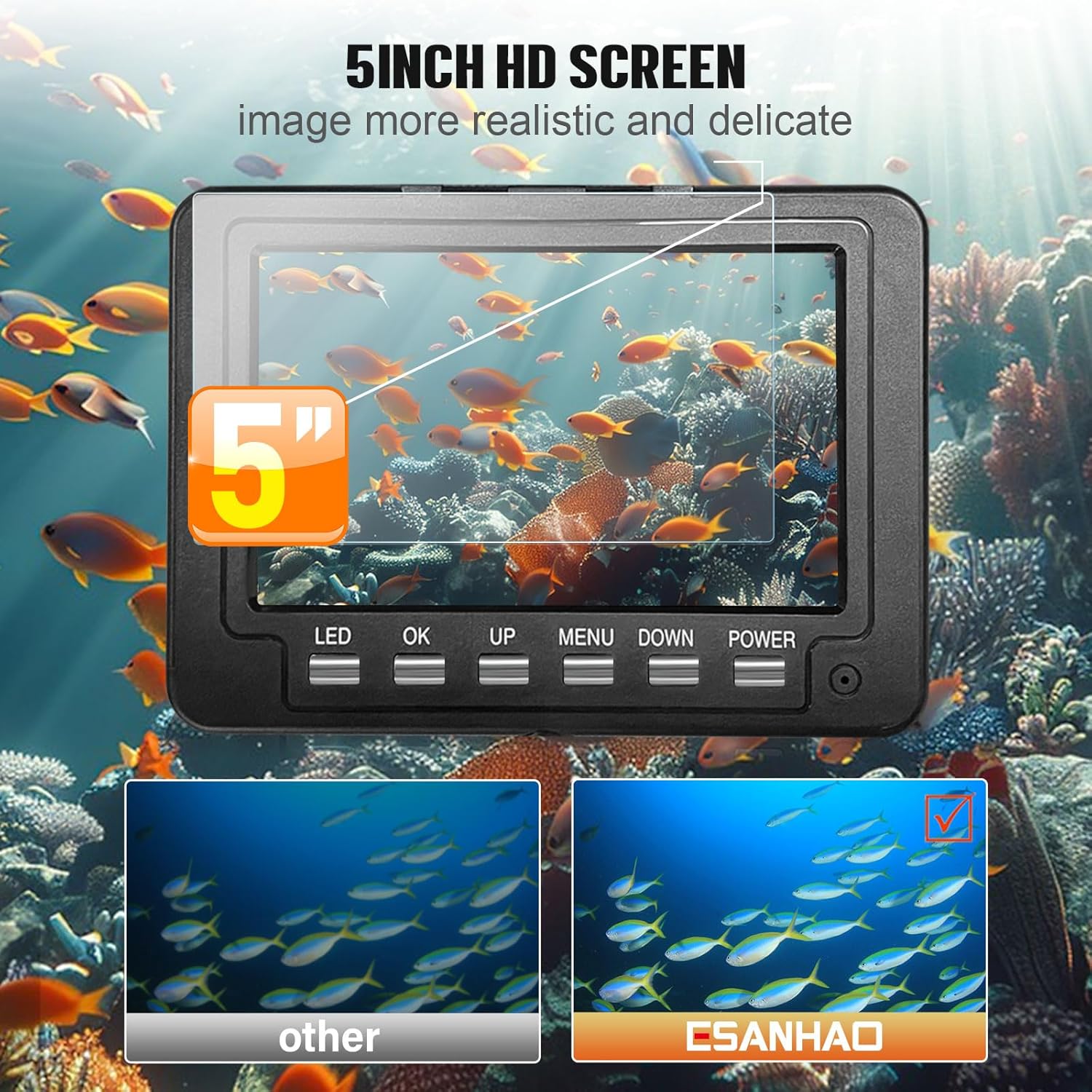 Podwodna kamera wędkarska - ak – Underwater Fishing Camera 4K recenzja i cena
