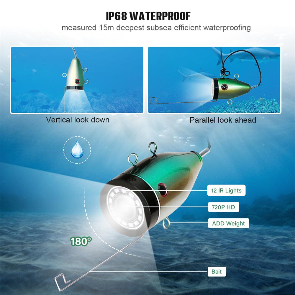 Podwodna kamera wędkarska - ak – Underwater Fishing Camera 4K recenzja i cena
