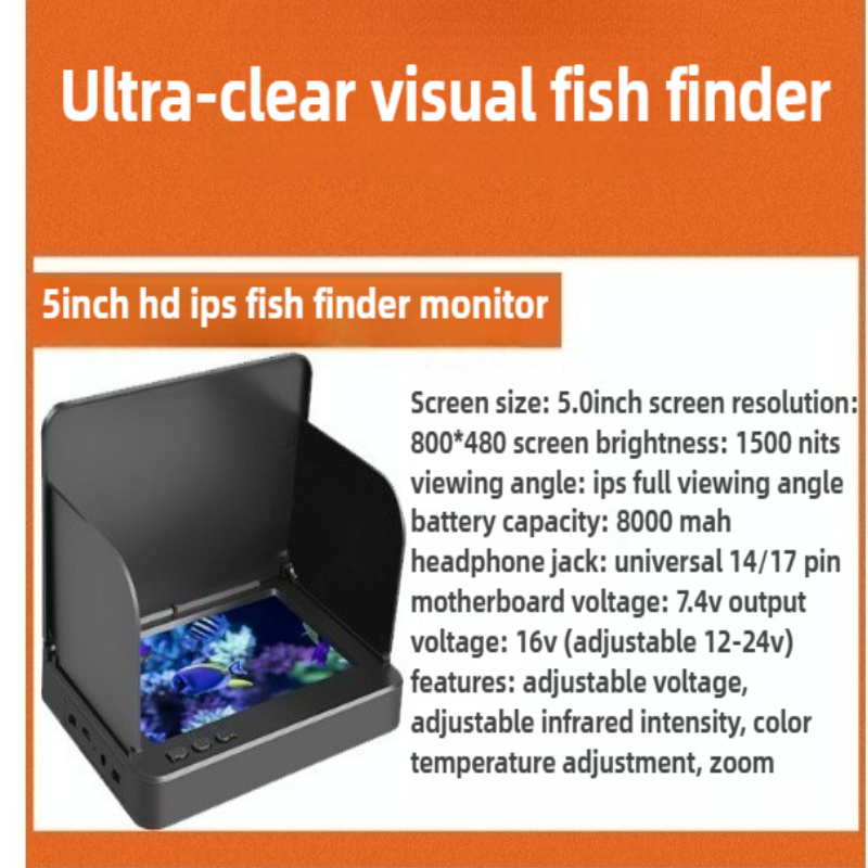 Monitor IPS 4.3/5 cali, czytel – Underwater Fishing Camera 4K recenzja i cena