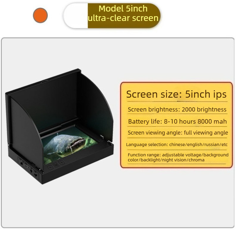 Monitor IPS 4.3/5 cali, czytel – Underwater Fishing Camera 4K recenzja i cena