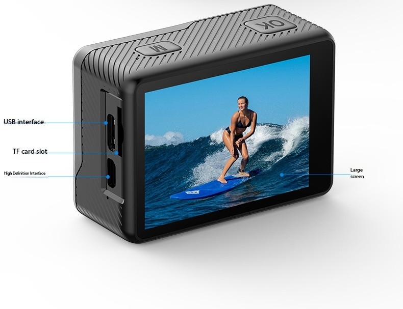Kamera sportowa WiFi z stabili – Underwater Fishing Camera 4K recenzja i cena