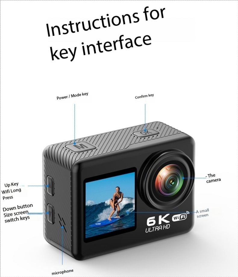 Kamera sportowa WiFi z stabili – Underwater Fishing Camera 4K recenzja i cena