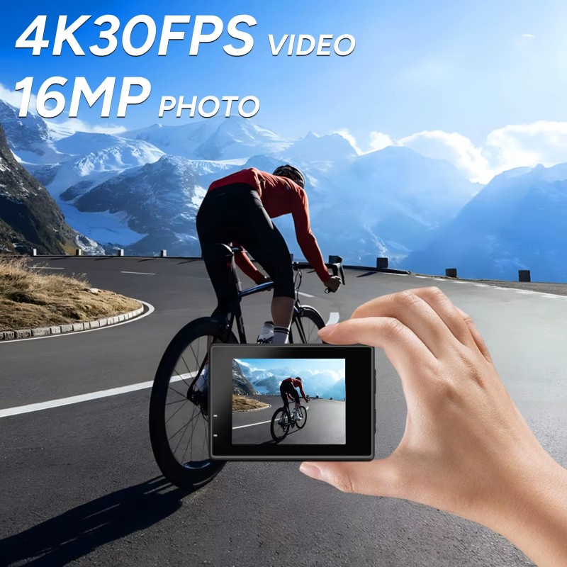Kamera na kask Dual Screen-SJ4 – Underwater Fishing Camera 4K recenzja i cena