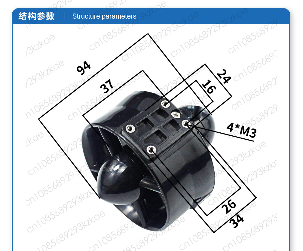 Napęd podwodny T200 12-24V - W – Rov Underwater Robot Thruster recenzja i cena